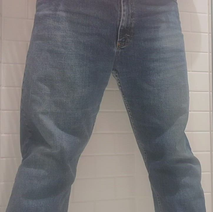Jeans Piss Pissing gif