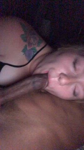 BBC Blowjob Selfie gif