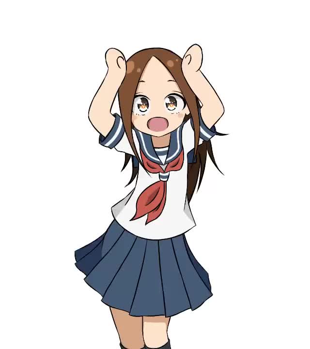 Takagi Uma uma dance [Karakai Jouzu no Takagi-san] pixiv77024310