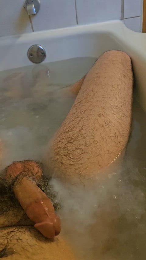 bwc bath big dick cock solo gif