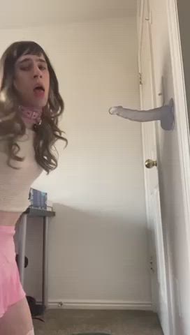 blowjob deepthroat sissy slut gif