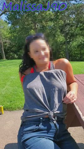 amateur boobs exhibitionism exhibitionist flashing public tits gif