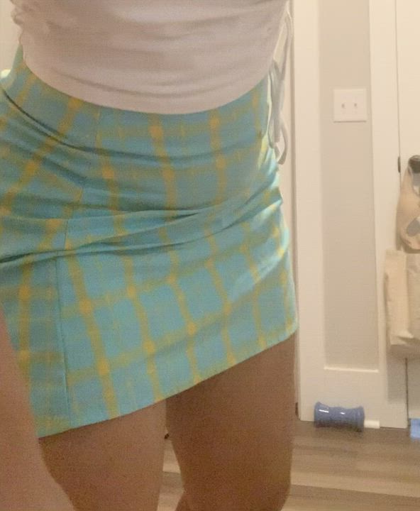 Ass Skirt Strip Tease gif