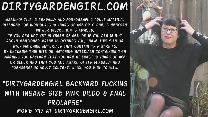 anal dildo huge dildo outdoor public gif