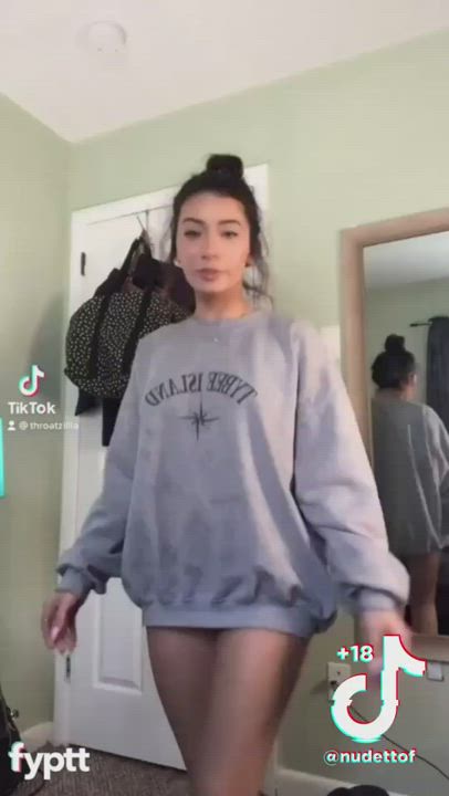 Babe Pussy Small Tits TikTok gif