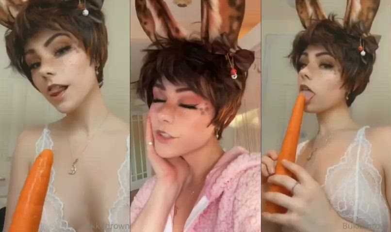 alt alternative brunette bunny compilation cosplay short hair gif