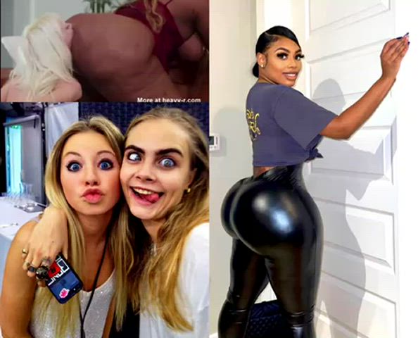 Cara Delevingne Ebony Face Fuck Face Sitting Megan Thee Stallion White Girl gif