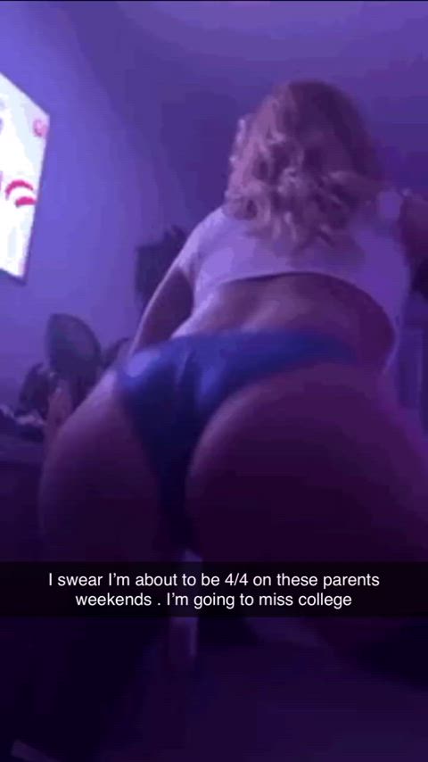 big ass blonde cheating clothed college dance milf tease twerking gif