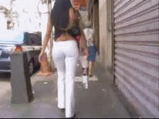 ass jeans non-nude white girl gif