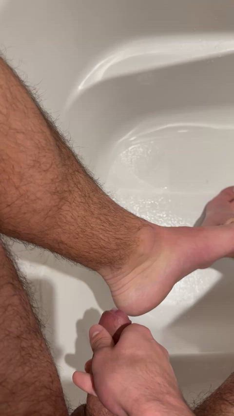 Cumming on my foot