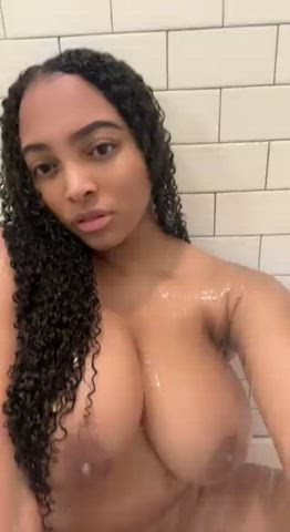 big tits busty shower gif