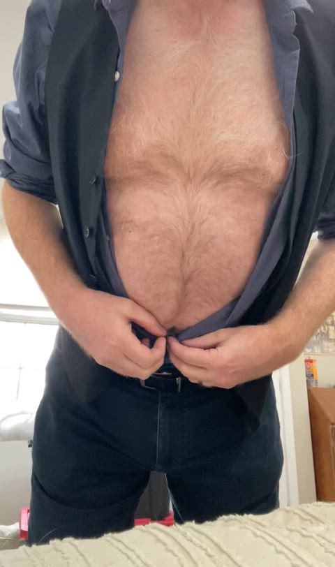 chest daddy hairy chest gif