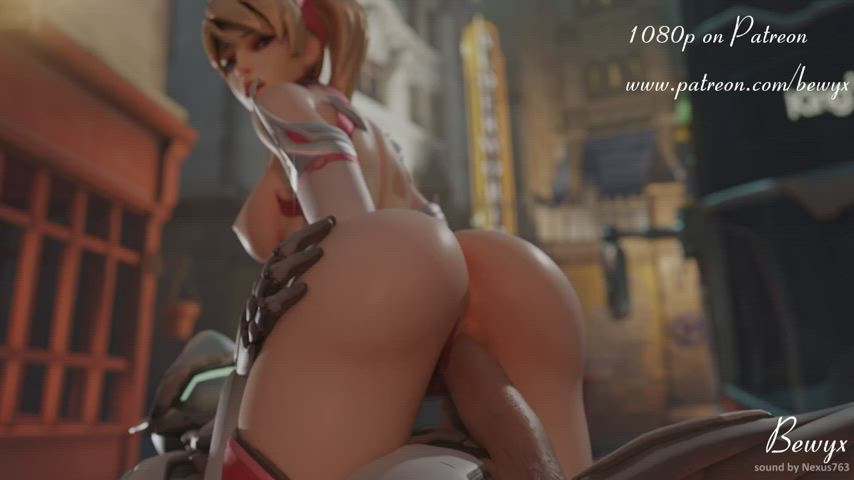 Animation Ass Boobs Cowgirl Overwatch Tits gif