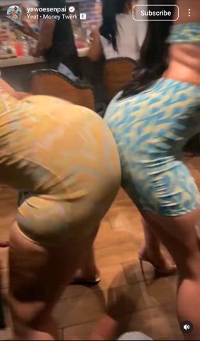 ass ass shaking big ass booty bubble butt dress thick thick thighs twerking gif