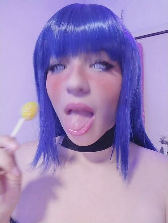 Ahegao Cosplay Food Fetish Hentai gif