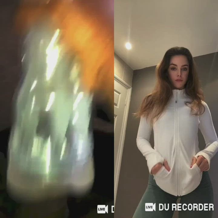 Ass BBC BabeCock Cum TikTok Tribbing White Girl gif