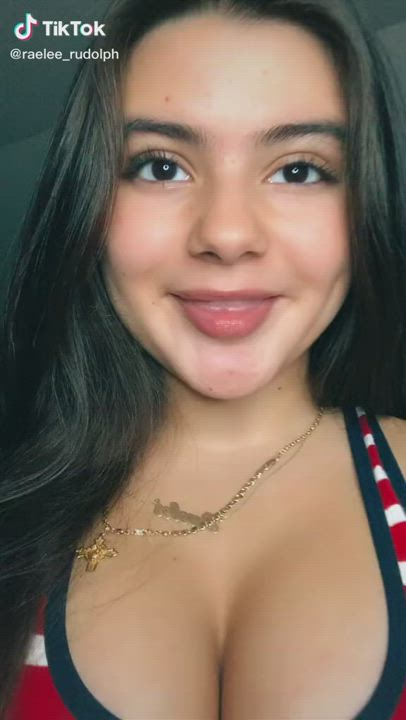 Braces Cleavage TikTok gif