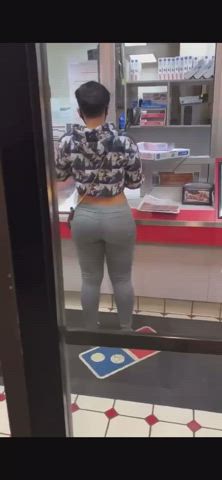 Booty Candid White Girl gif