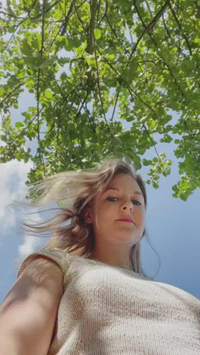 Outdoor Pussy Pussy Spread Skirt Solo gif