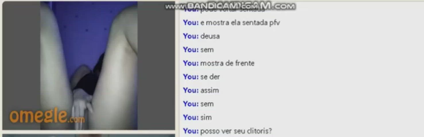 Brazilian girl moans hard On Omegle