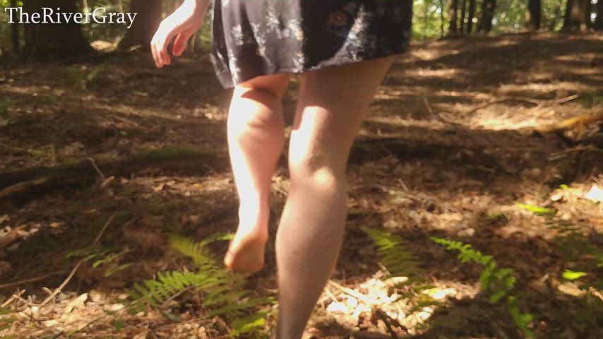 Barefoot Peeing In The Woods 🌿