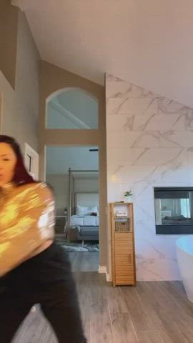 big tits bouncing tits cleavage dancing huge tits latina thick tits gif