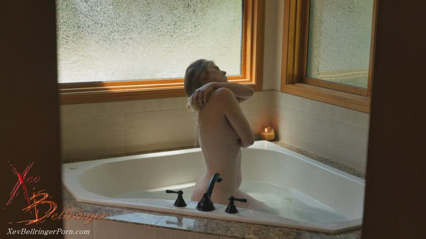 bathtub boobs rubbing gif