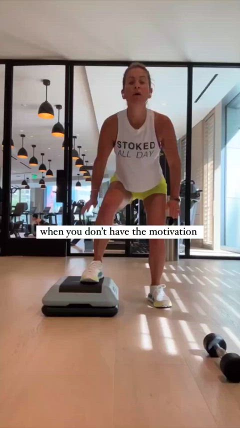 actress celebrity legs stomach upskirt workout gif
