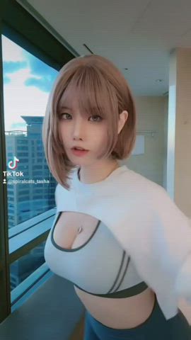 Asian Cute Korean Model gif