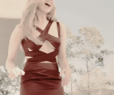 Blonde Celebrity Dress Laughing Natalie Dormer White Girl gif