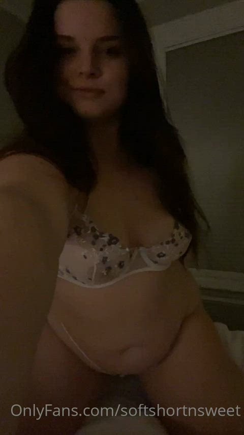 bbw brunette chubby lingerie underwear gif