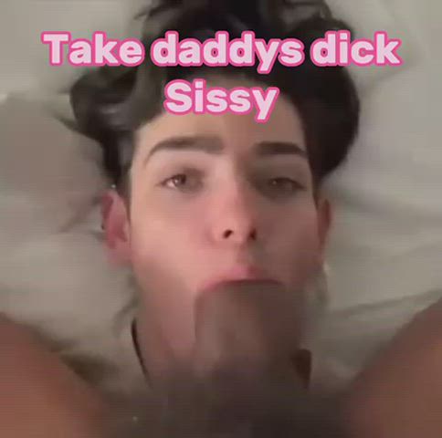ass bbc big dick caption cum cumshot daddy sissy sissy slut gif
