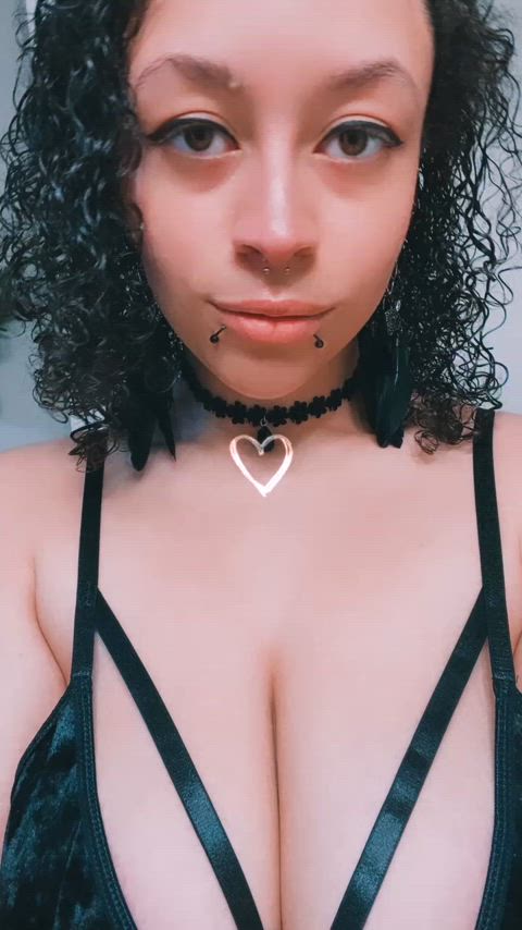 alt brown eyes cute emo femdom fetish findom goddess goth selfie gif