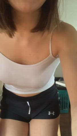 Brunette Teen Tits gif