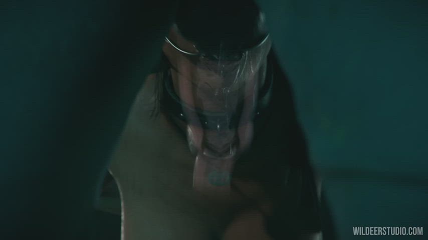 bdsm deepthroat face fuck forced girls lara croft lesbian sfm strap on gif