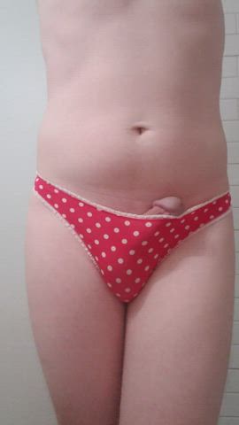 Another view of this polka dot thong ❤