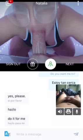 camgirl cumshot latina gif