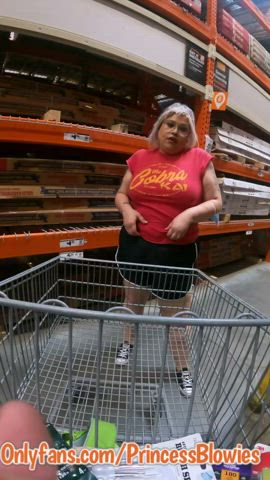 PULLING MY TITS OUT AT HOME DEPOT…PROMO: 40% off for 1 month 50% off for 3 months