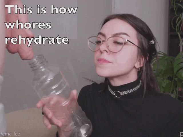 clothed glasses piss pissing watersports gif