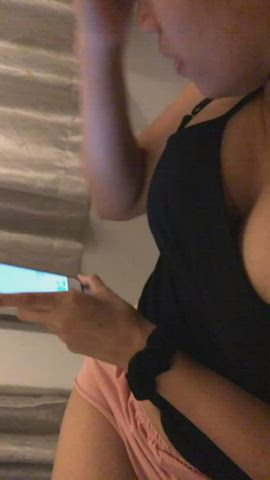 asian grabbing tits gif