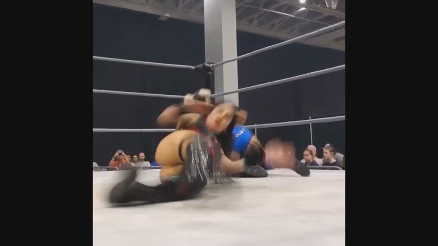 ass latina wrestling gif