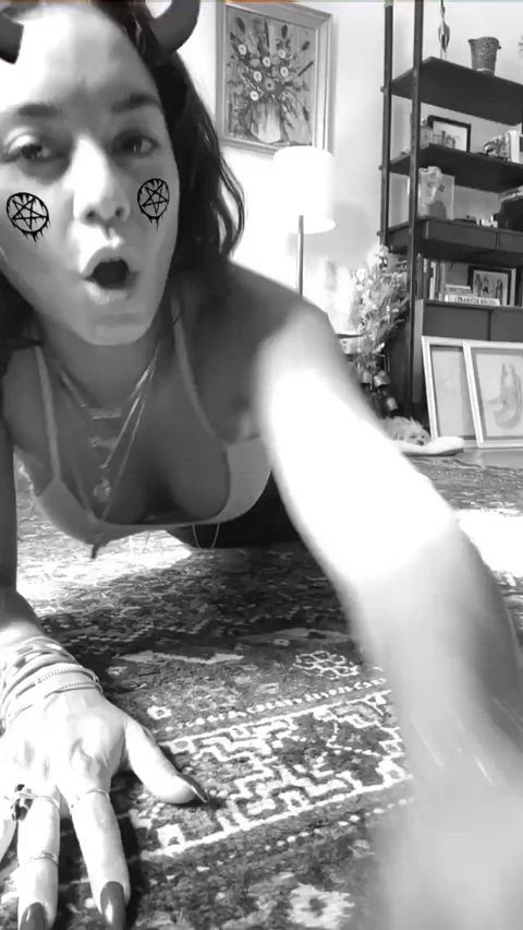 celebrity cleavage vanessa hudgens gif