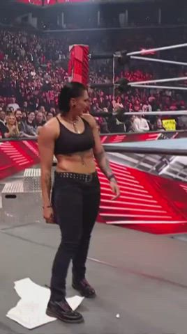 abs alt big tits goth huge tits muscles muscular girl tattoo tits wrestling gif