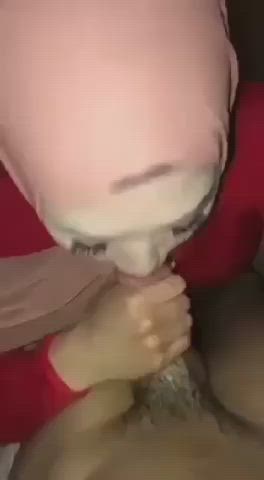 blowjob hijab moaning gif