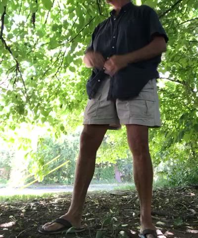 gay jerk off outdoor gif