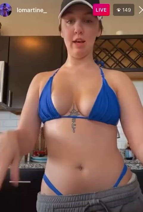 big tits bikini nipples nipslip tits gif
