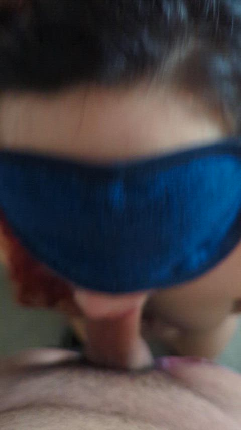 alt alternative blindfolded blowjob oral gif