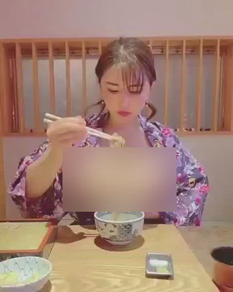 asian beta censored food fetish gif