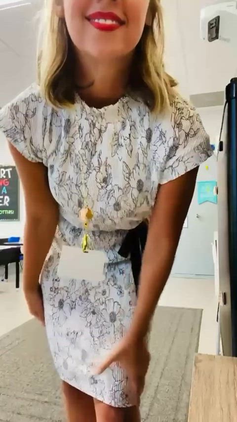 ass booty flashing homemade milf nsfw solo teacher teasing gif