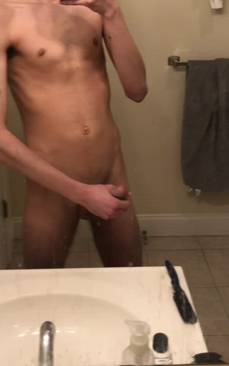 big dick cock cum cumshot cute gay jerk off male masturbation masturbating twink